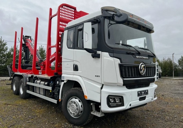 Сортиментовоз Shacman X3000 SX32586V385 6x6 с ГМ Велмаш ВМ 10-86